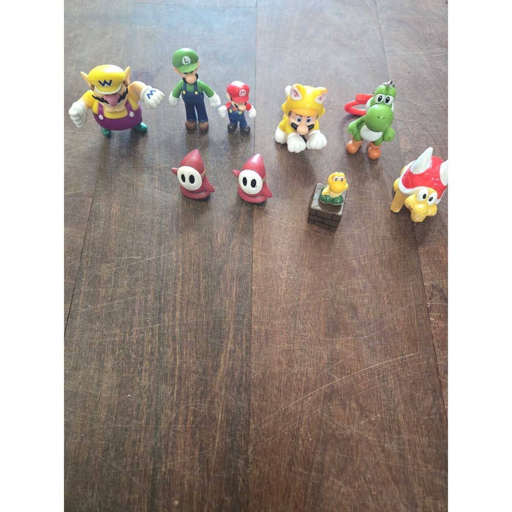 MARIO World of Nintendo 2.5" To 4"  JAKKS Figures, Super Mario , Lot Of 9 READ